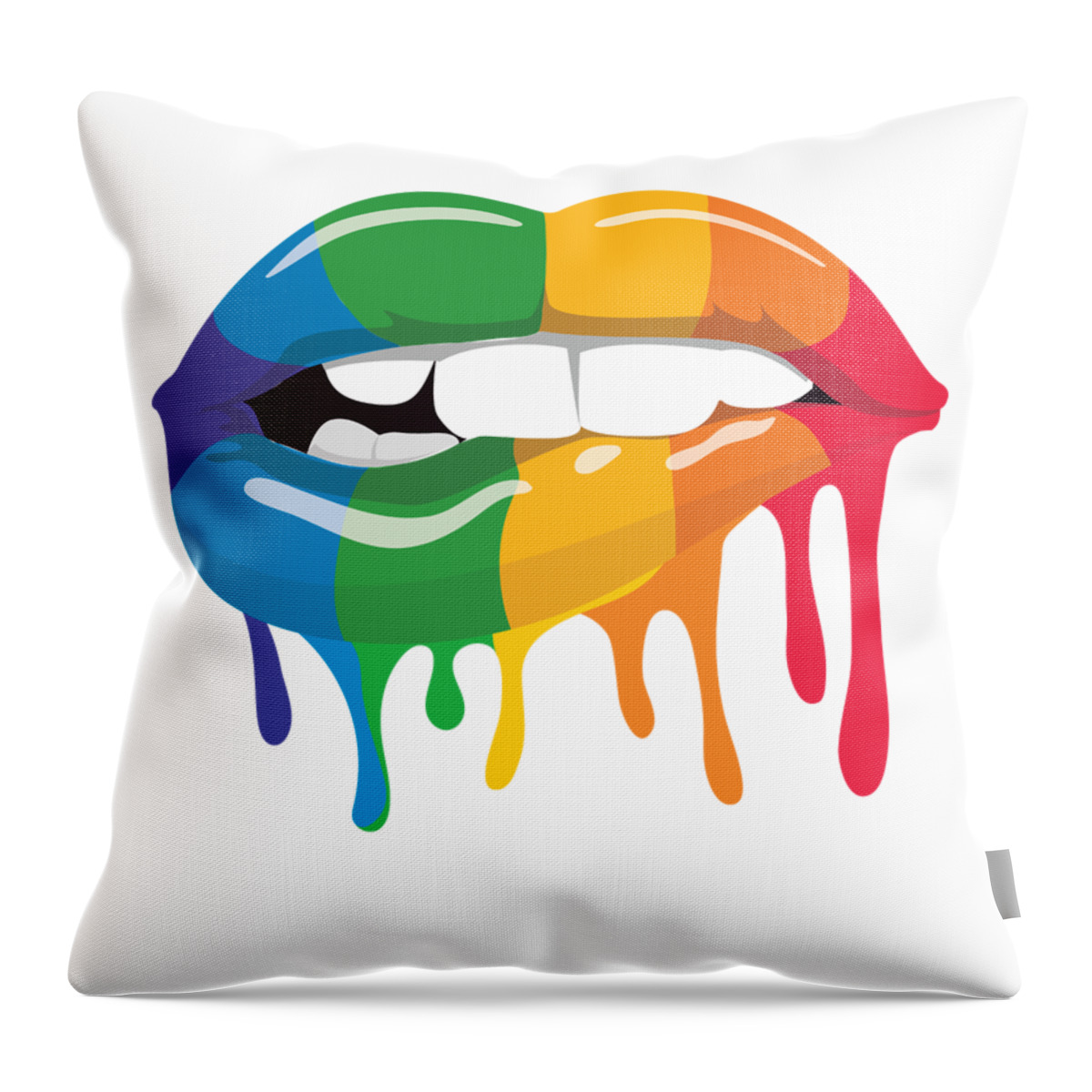 18x18 Multicolor BELIEVE IN YOURSELF LGBT Pride Month Gift Believe in Yourself LGBT Pride Month LGBTQ Rainbow Flag Throw Pillow 